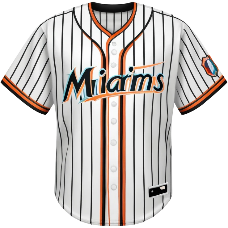 Miami Marlins Baseball Jersey  emoji