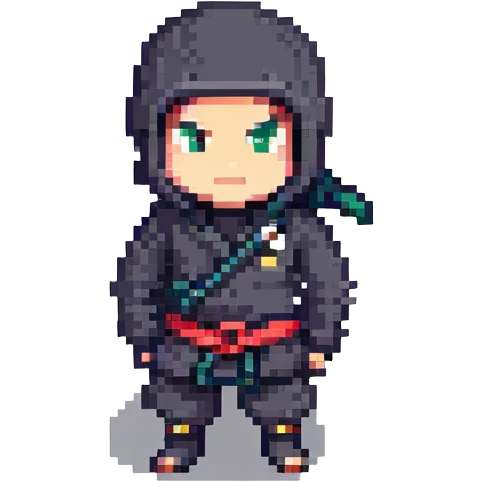 shrugging ninja emoji