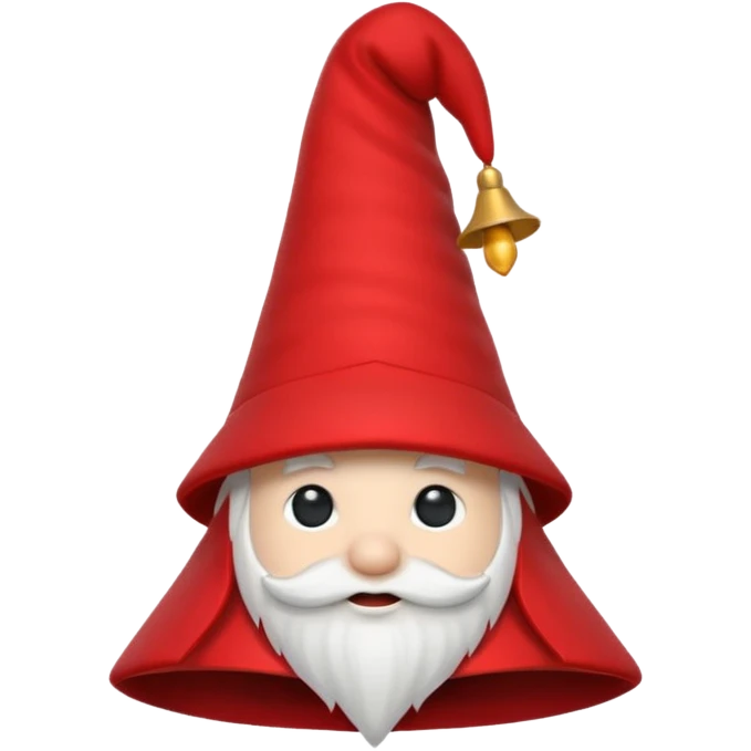 Cappello da gnomo, senza viso (solo cappello)  emoji
