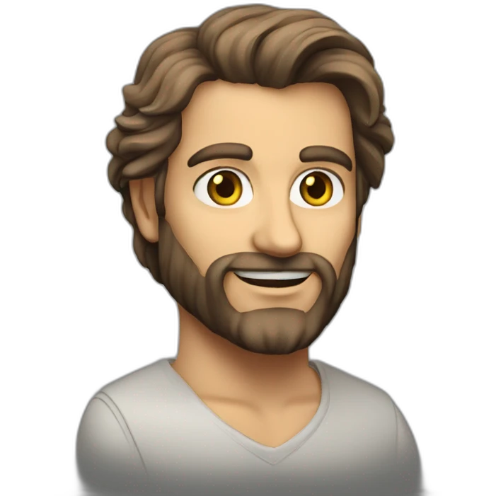 Leonardo Devinci avec un chat emoji