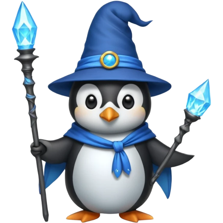 Penguin Wizard emoji