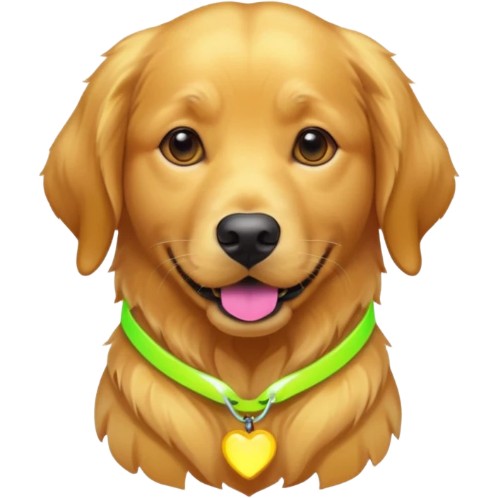 DOG wearring neon fashion emoji