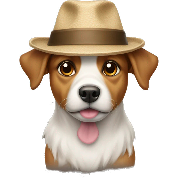 Dog with hat emoji