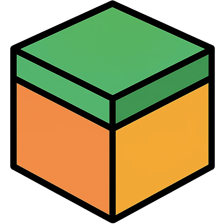 Minecraft block modern icon style emoji