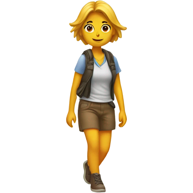 Chica llegando tarde  emoji