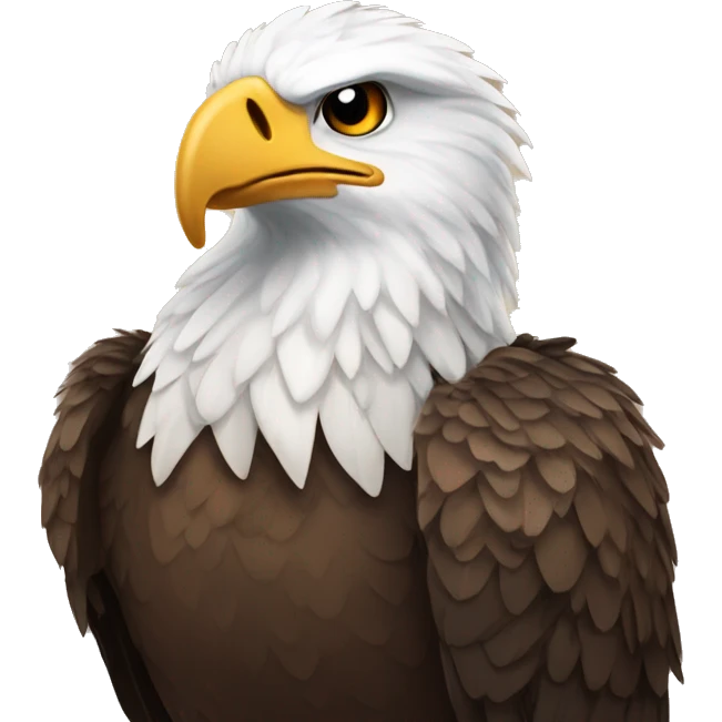 eagle with nail polish emoji