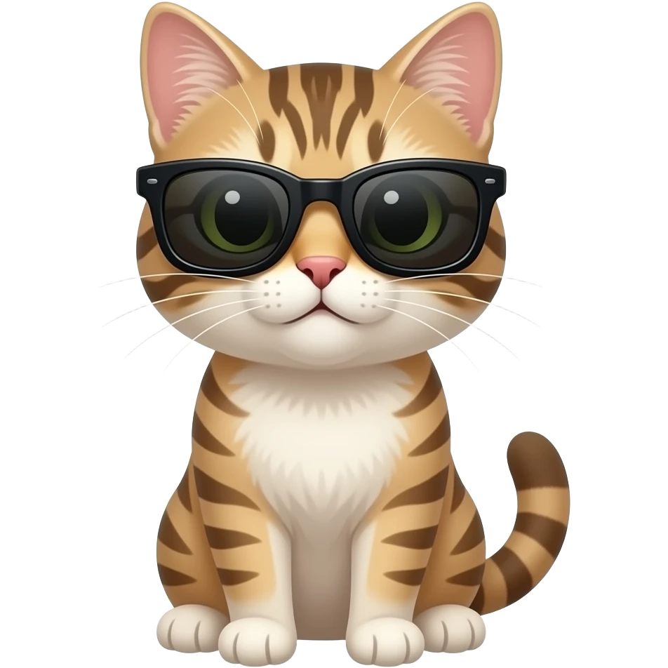 Cat wearing sunglasses emoji