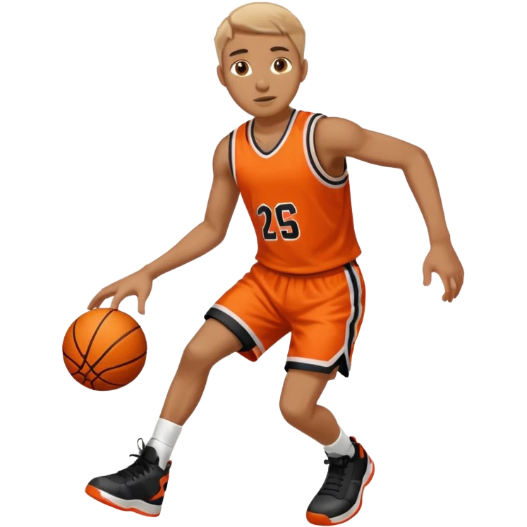 A person who plays basketball emoji
