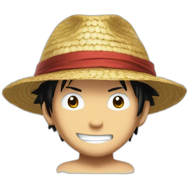 Luffy traw hat emoji