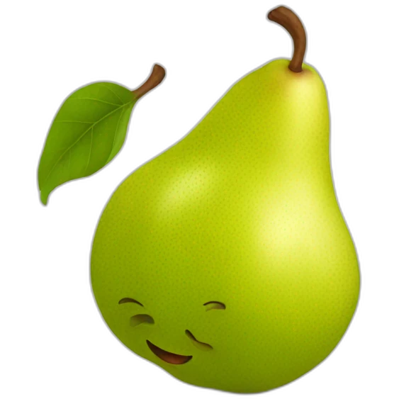 bitten pear emoji