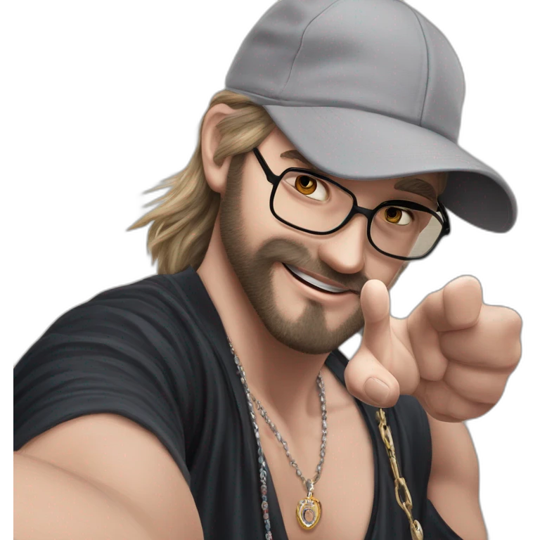 friendly face with stylish accessories emoji