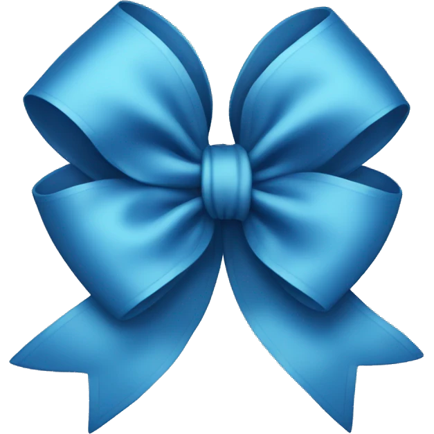 Blue bow  emoji