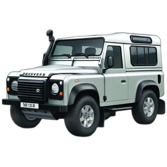Cartoon Land Rover defender emoji