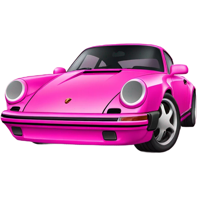 New porsche 911 pink emoji