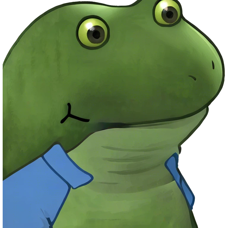 blue shirt solo portrait emoji