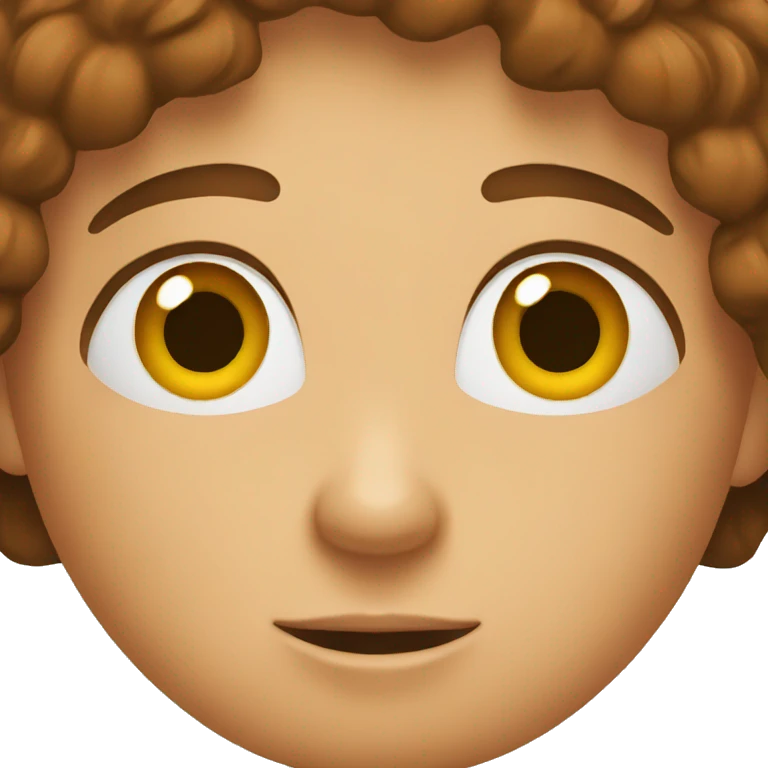brown head emoji