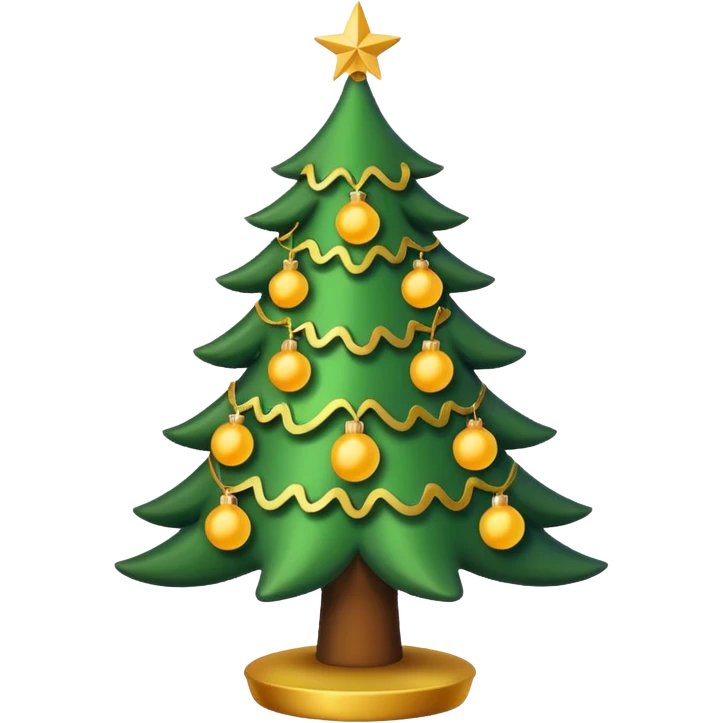 Albero di Natale con luci calde emoji