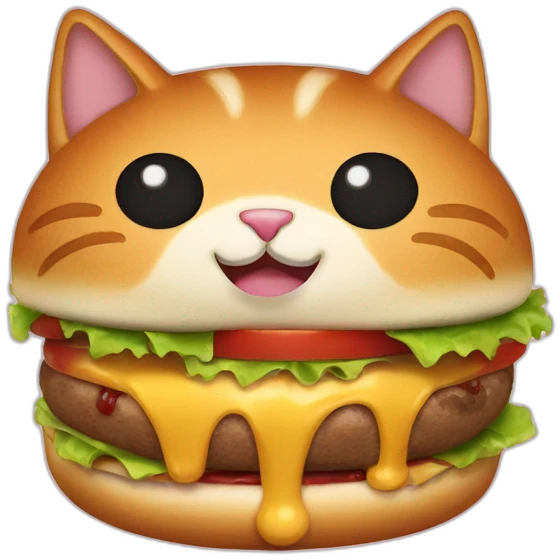 cat burger eaten by chinese man emoji