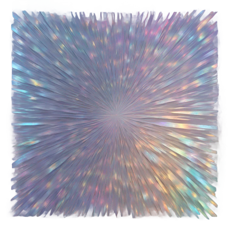 holographic paper emoji