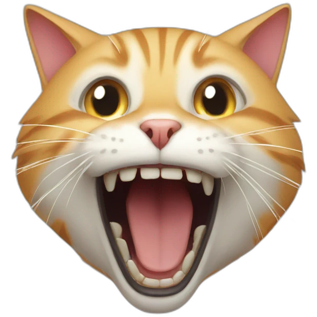 screaming cat emoji
