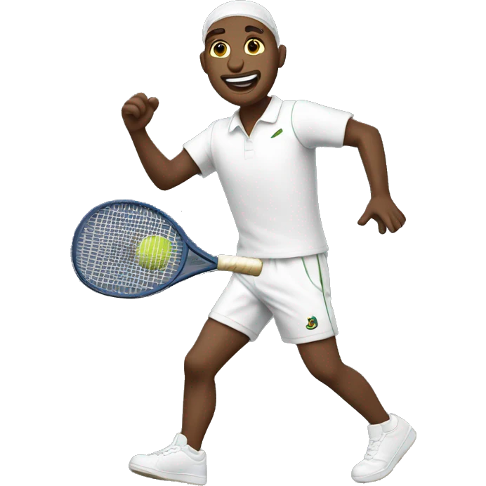 wimbledon dancing tennis playedr male  emoji
