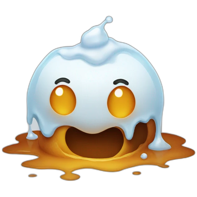 Melting snowman emoji