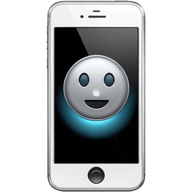 iPhone with black screen  emoji
