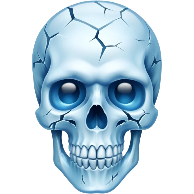 Skull ice emoji