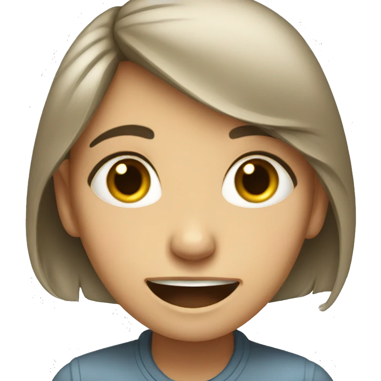 crying and smiling girl emoji