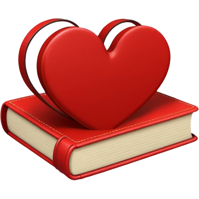heart-shaped book emoji