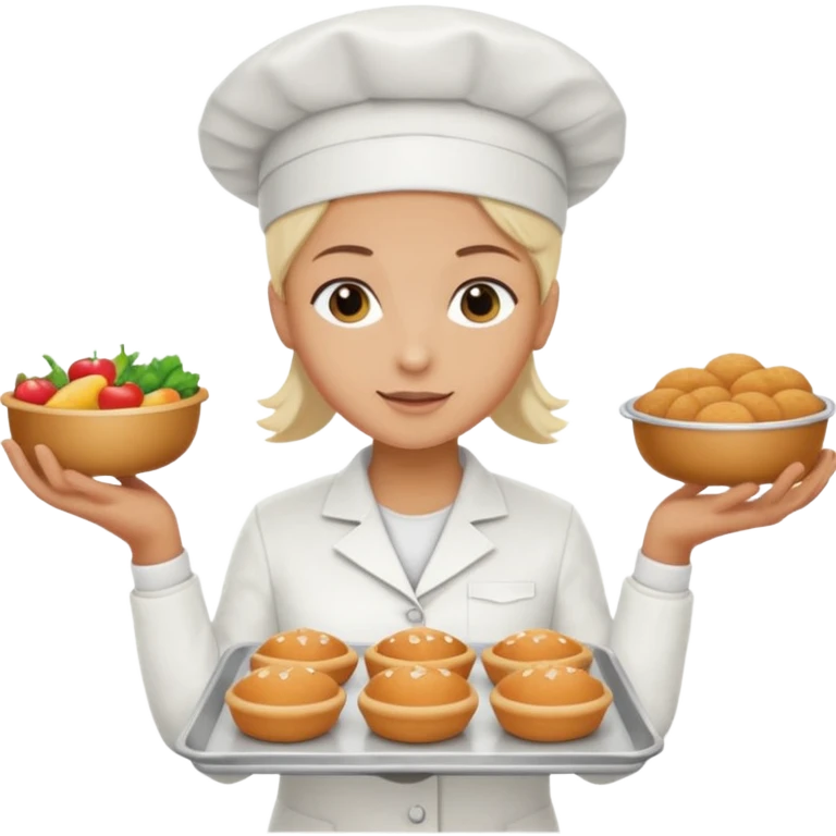 hazme una persona atendiendo en un comedor universitario emoji