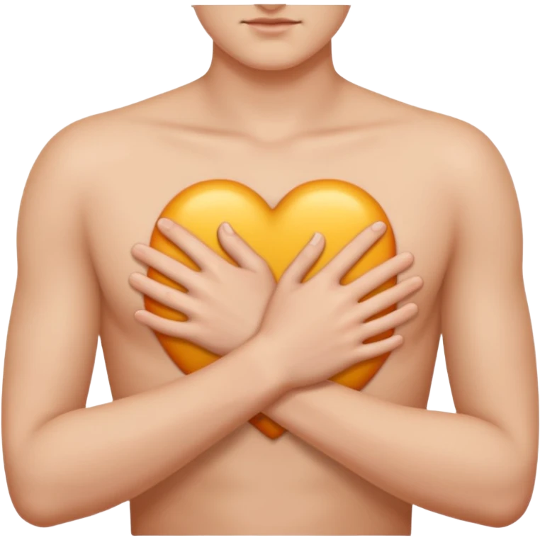 hand on the chaest emoji