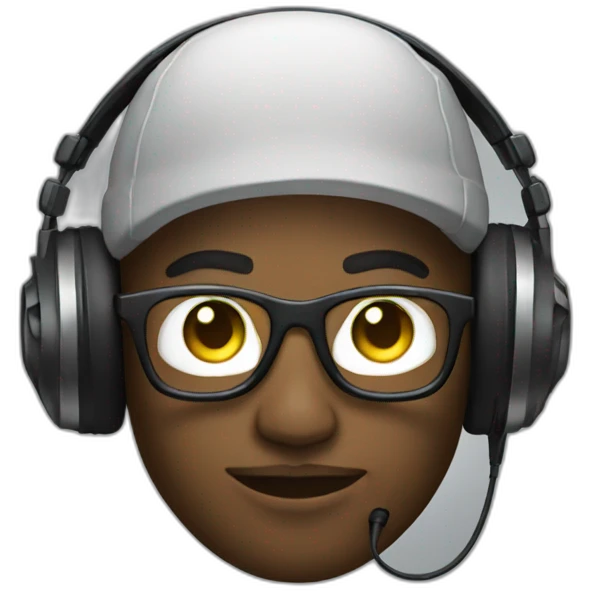 dj playing techno emoji