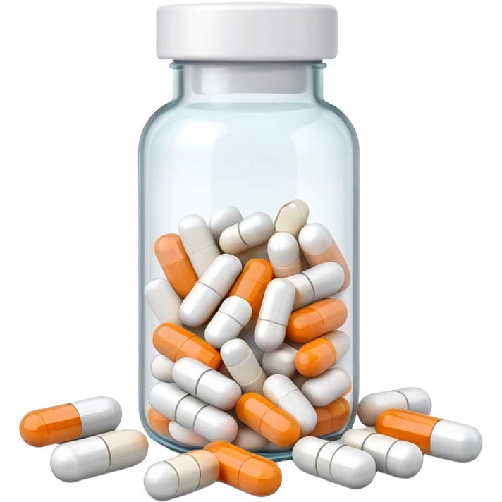 Open pill bottle emoji