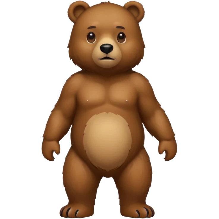 High resolution of a full body BEAR emoji
