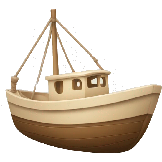 Beige boat emoji