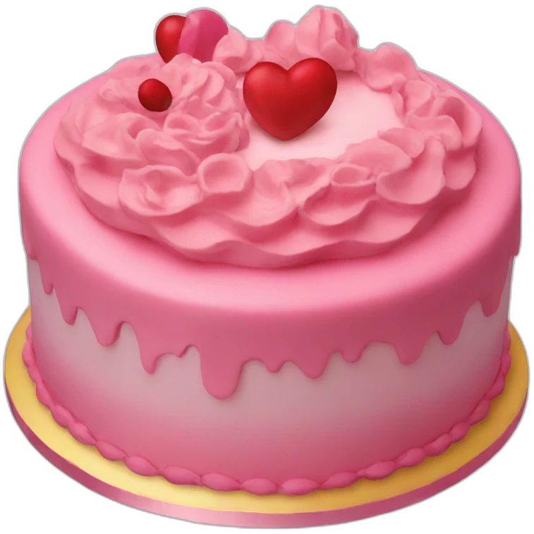 love-cake emoji