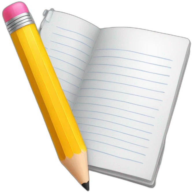 journal pencil emoji