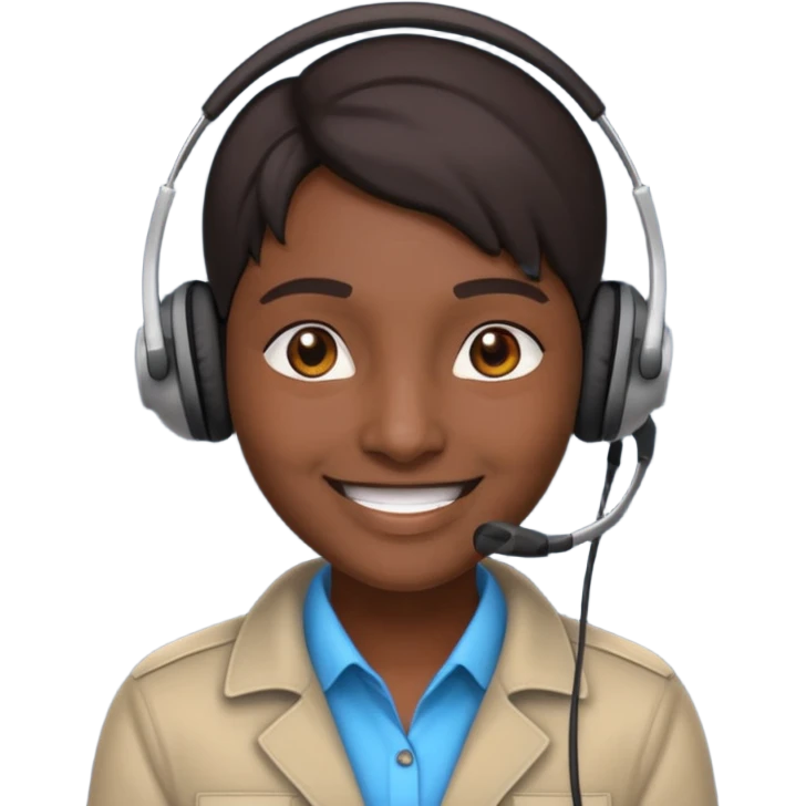 Indian scammer with a black skin tone emoji