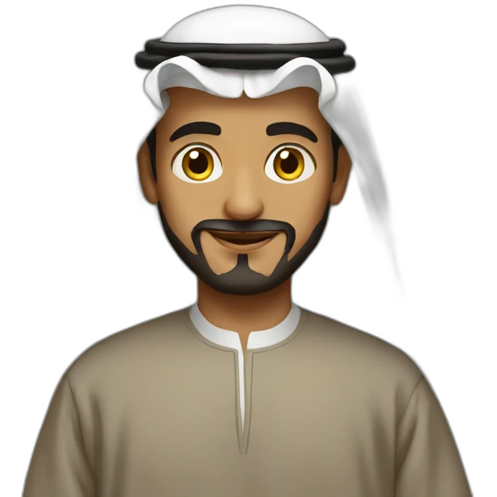 Saudi man in thobe emoji