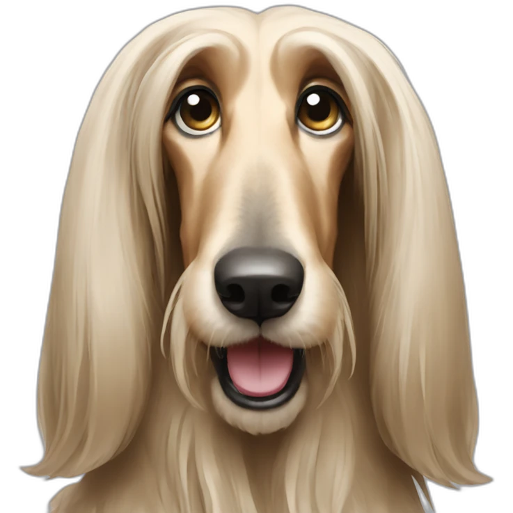 Afghan hound emoji
