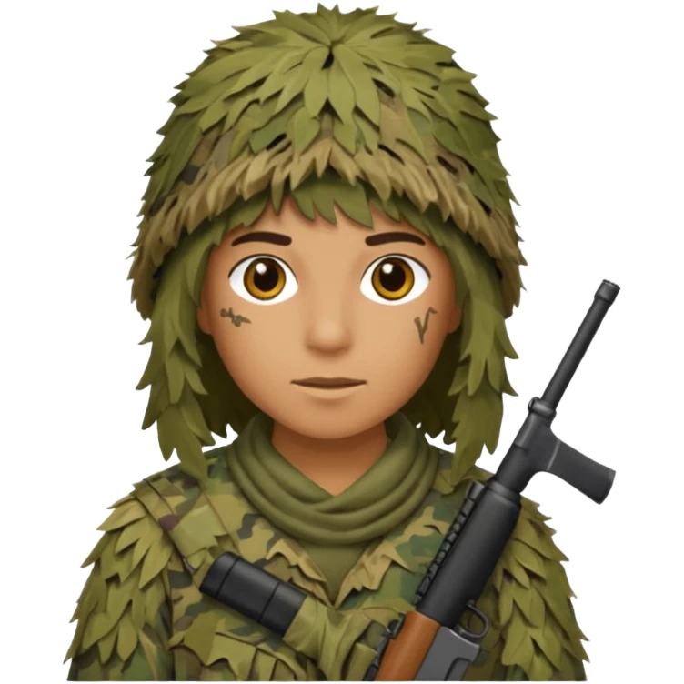 Ghilie suit army emoji