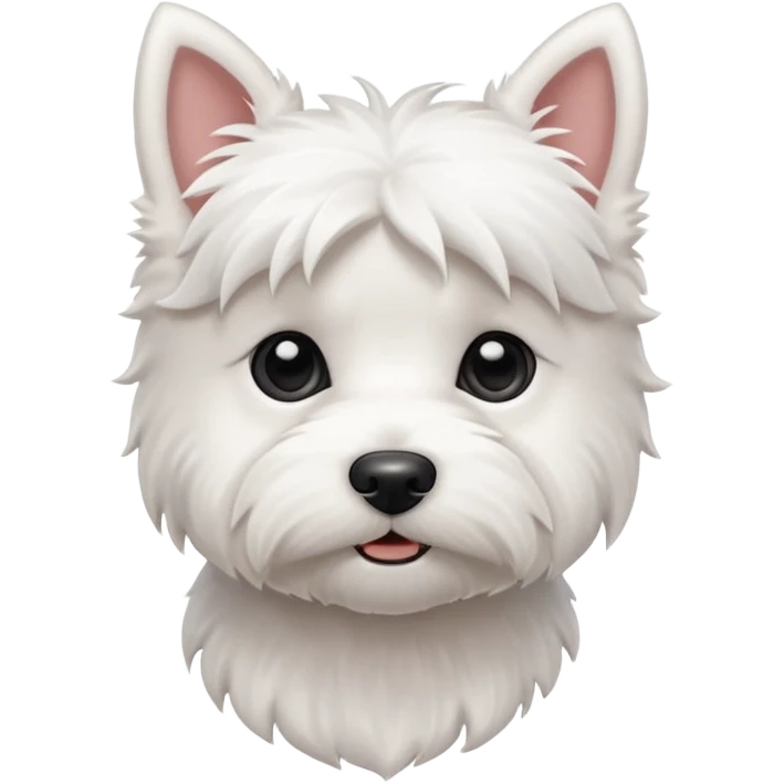 Tiny westie dog emoji