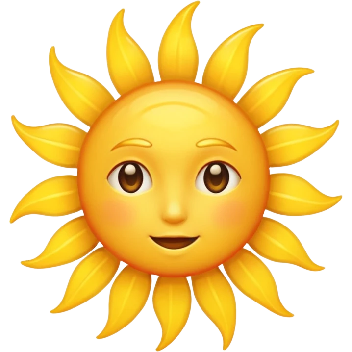 The sun is shining bright  emoji