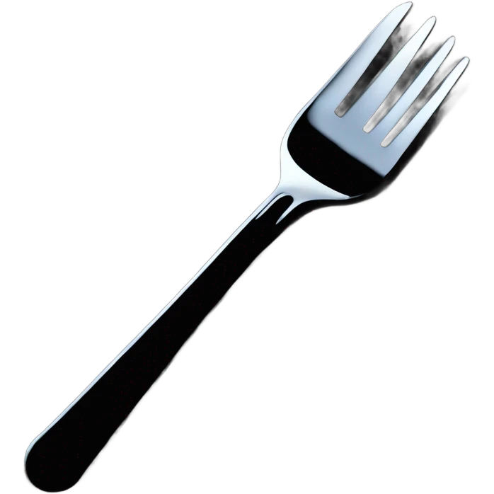 fork sticking out of a road emoji