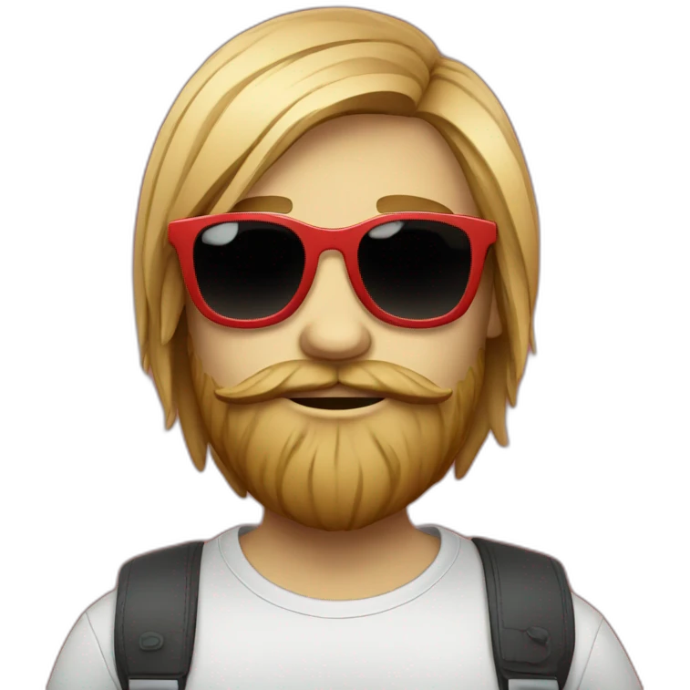 hipster-red emoji