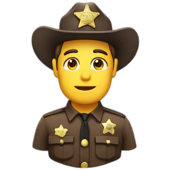 sheriff badge emoji