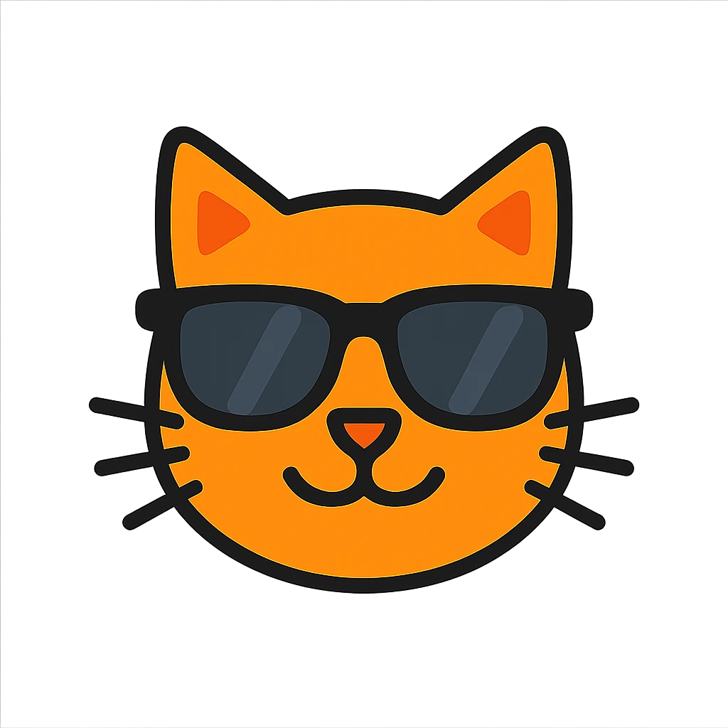 cat wearing sunglasses emoji