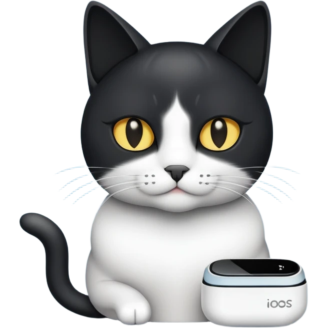 Cat with iqos emoji