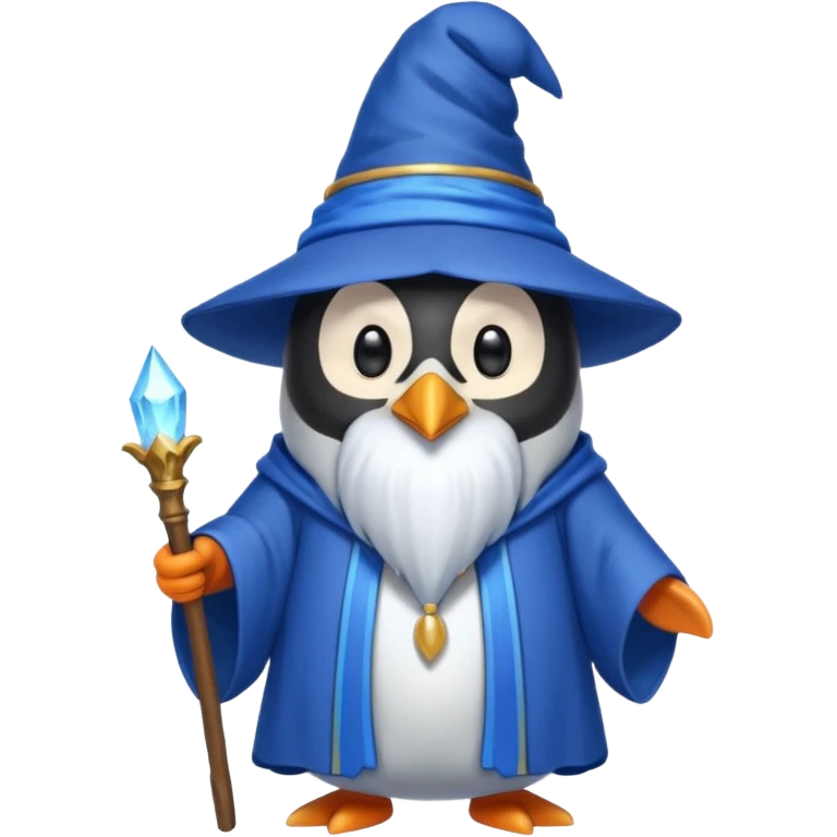 Penguin Wizard emoji